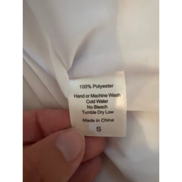 Lucy in the Sky Estrella Dress Shimmery White Size Small Hoco Bridal Graduation - Picture 6 of 9